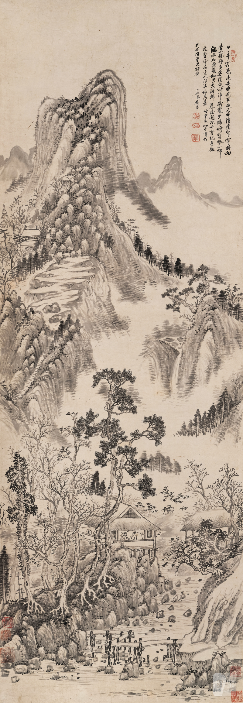 黄 易（1744-1802） 仿曹云西诗意图 - 图2